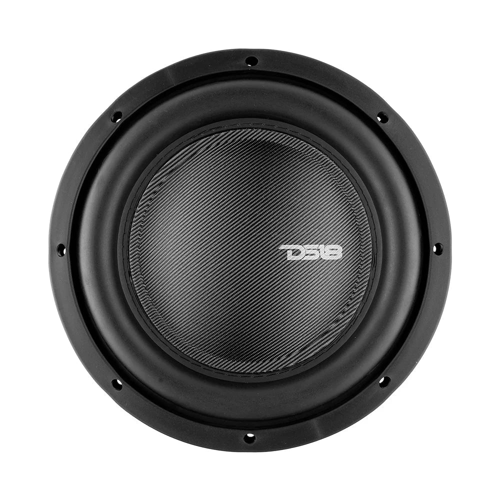 DS18 IXS10.4D Subwoofer de montaje superficial de 10" con tapa antipolvo grande y bobina móvil de 2,5" - 600 vatios Rms 4 ohmios DVC
