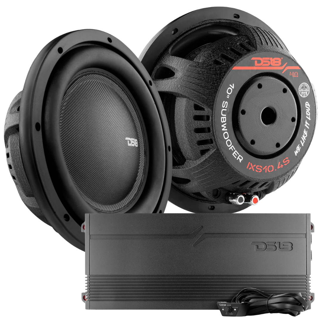 DS18 Bundle - 2x IXS10.4D 10" Subwoofers with G3600.1D Monoblock Amplifier