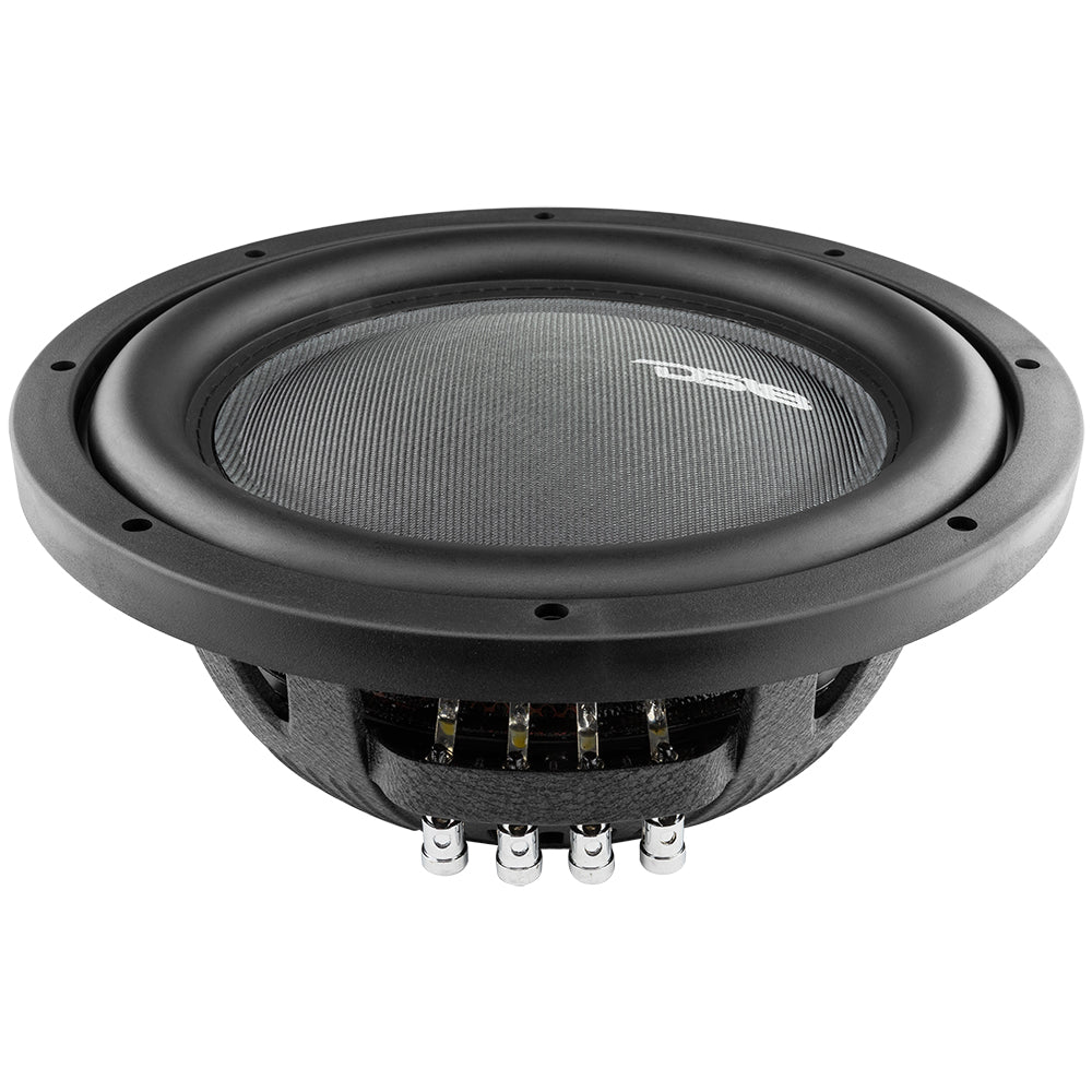 DS18 IXS12.2D Subwoofer de montaje superficial de 12" con tapa antipolvo grande y bobina móvil de 2,5" - 800 vatios Rms 2 ohmios DVC