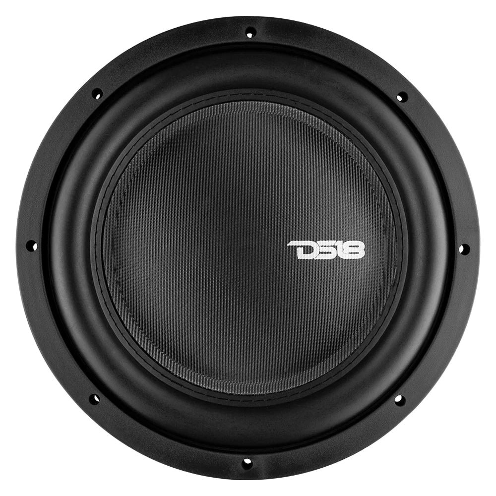 DS18 IXS12.2D Subwoofer de montaje superficial de 12" con tapa antipolvo grande y bobina móvil de 2,5" - 800 vatios Rms 2 ohmios DVC