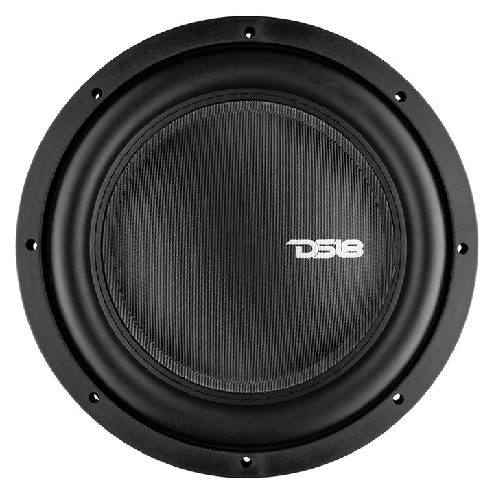 DS18 IXS12.2D Subwoofer de montaje superficial de 12" con tapa antipolvo grande y bobina móvil de 2,5" - 800 vatios Rms 2 ohmios DVC