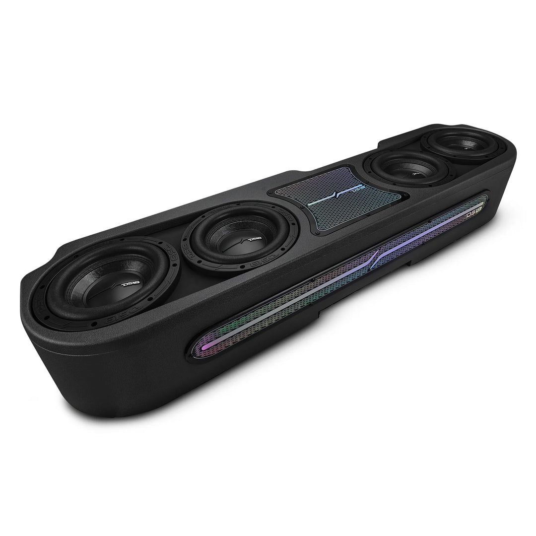DS18 Quad 8" Loaded Subwoofer Enclosure - Fits 2020-Up Jeep Gladiator