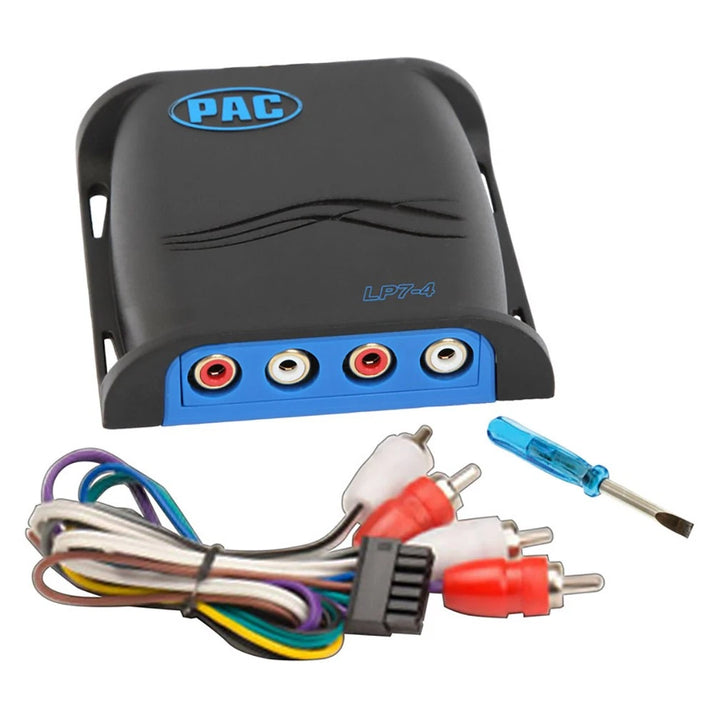 Pac-Audio LP7-4 LocPRO Adjustable High Power 4-Channel Line Output Converter with Remote Turn-on