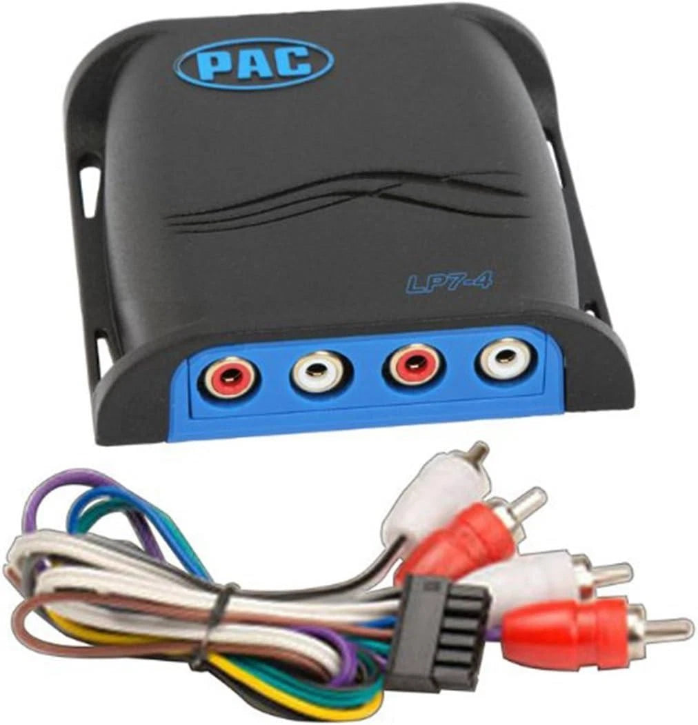 Pac-Audio LP7-4 LocPRO Adjustable High Power 4-Channel Line Output Converter with Remote Turn-on