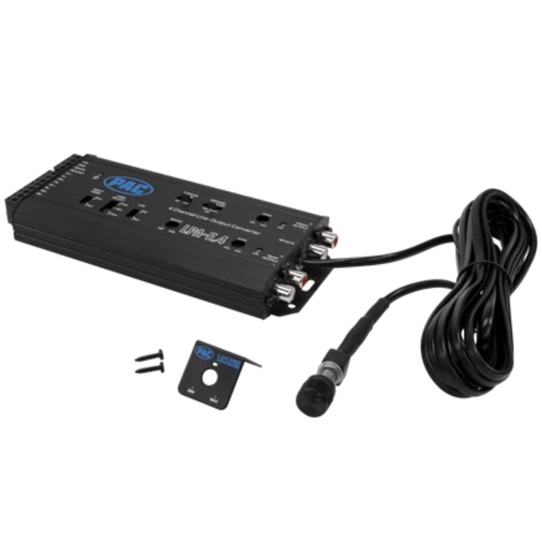 Pac-Audio LPA-E.4 Active 2 or 4-Channel Line Output Converter with Remote Turn-on and Level Control Knob