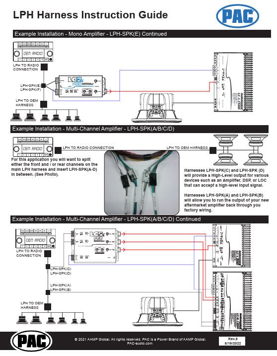 Pac-Audio LPHGM51 LocPro Advanced T-Harness for Select 2014-2019 Buick, Cadillac, Chevrolet or GMC Vehicles