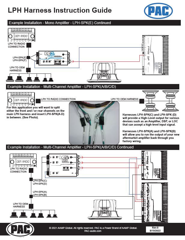 Pac-Audio LPHHY03 LocPro Advanced T-Harness for Select 2007-2013 Hyundai or Kia Vehicles