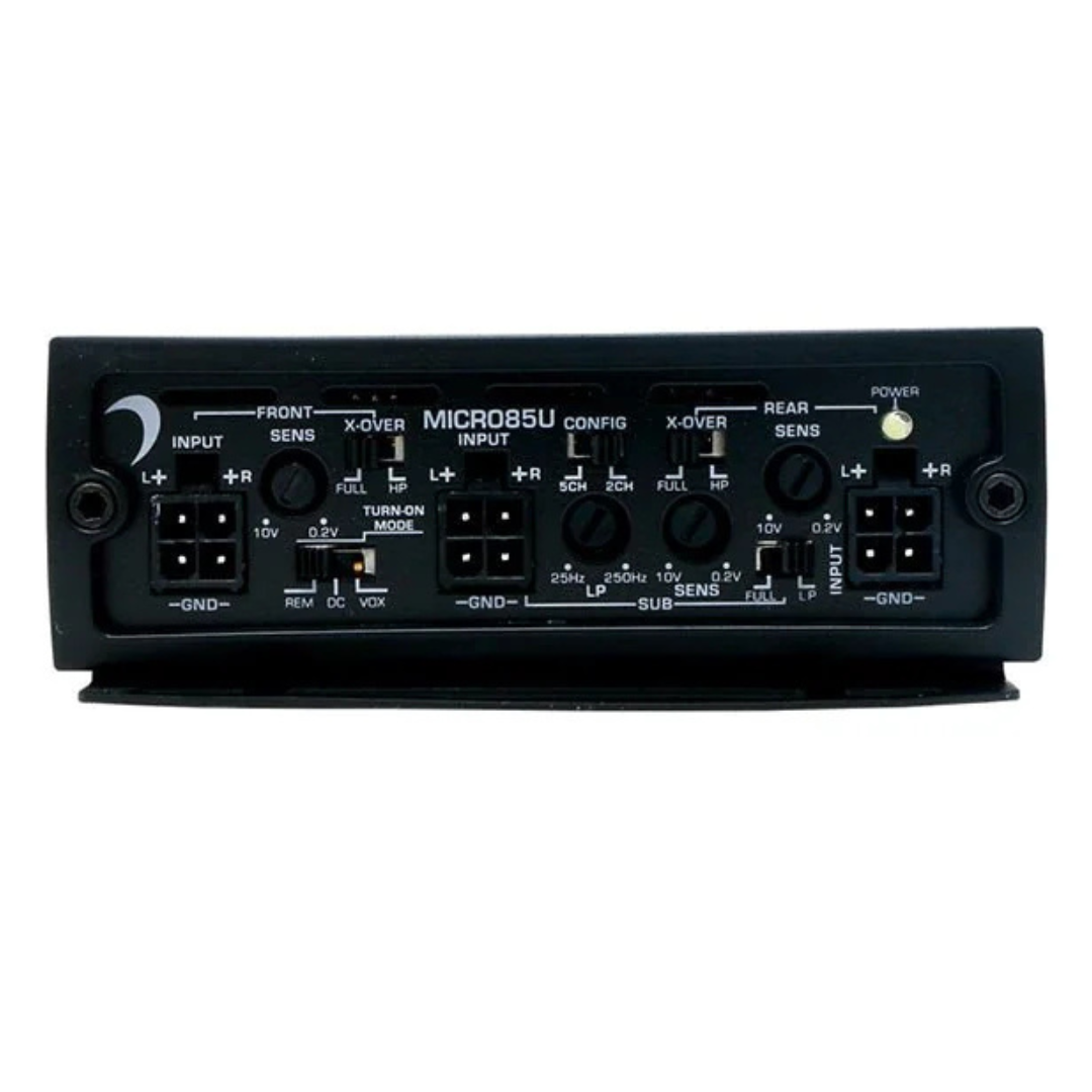 Diamond Audio MICRO85U 5-Channel Full-Range Amplifier - 4 x 150 Watts Rms @ 4-ohm + 350 Watts Rms @ 2-ohm