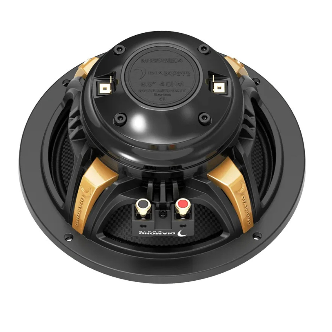Diamond Audio MS652NEO4 6.5" Neodymium Hybrid Coaxial Speakers - 200 Watts Rms 4-ohm