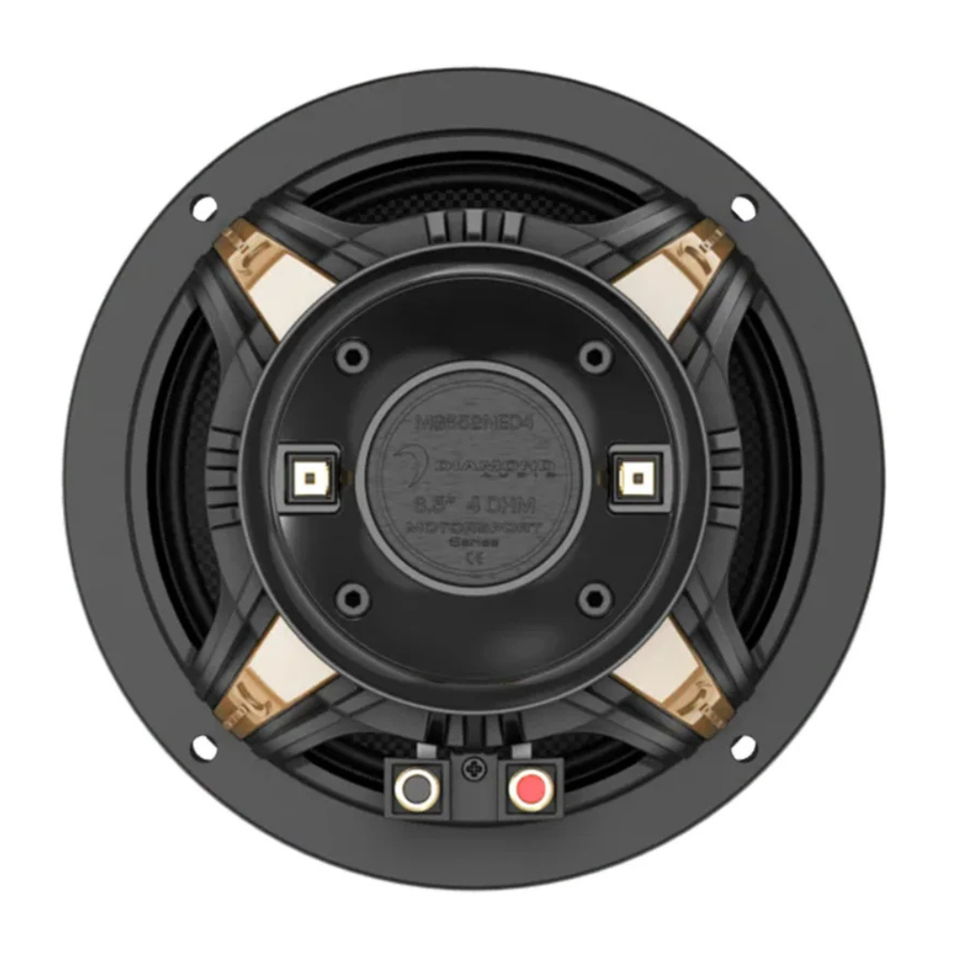 Diamond Audio MS652NEO4 6.5" Neodymium Hybrid Coaxial Speakers - 200 Watts Rms 4-ohm