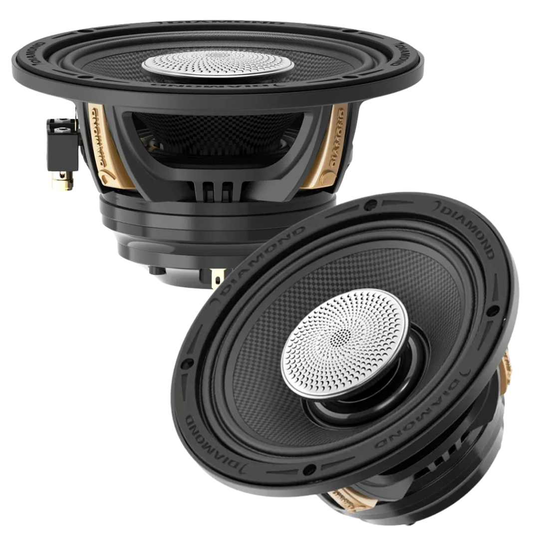 Diamond Audio MS652NEO4 6.5" Neodymium Hybrid Coaxial Speakers - 200 Watts Rms 4-ohm