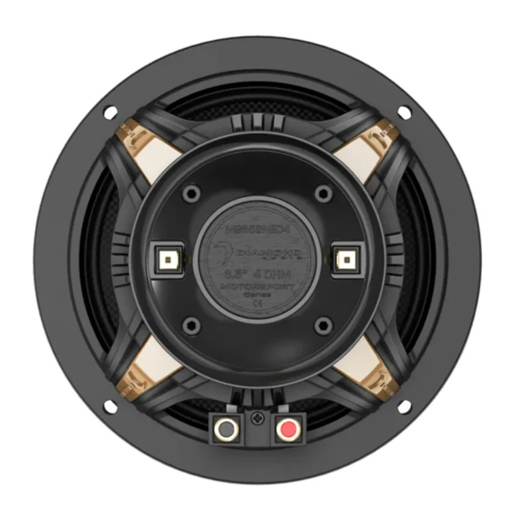 Diamond Audio MS652NEO4S 6.5" Slim Neodymium Hybrid Coaxial Speakers - 200 Watts Rms 4-ohm