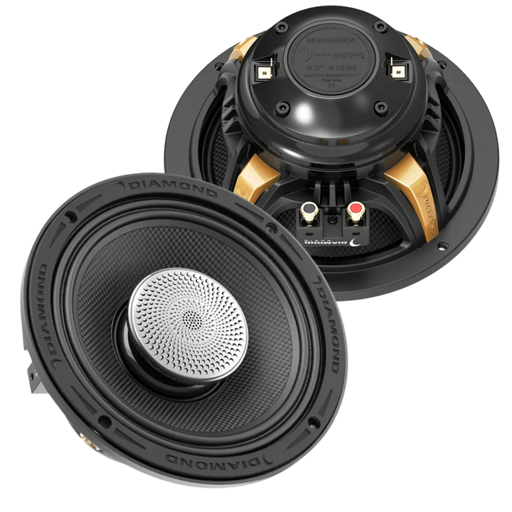 Diamond Audio MS652NEO4S 6.5" Slim Neodymium Hybrid Coaxial Speakers - 200 Watts Rms 4-ohm