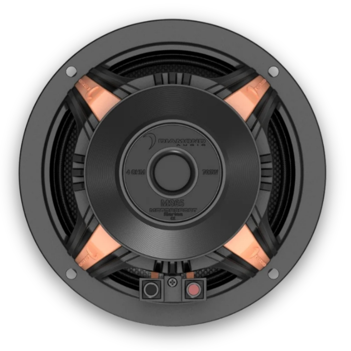 Diamond Audio MS65NEO 6.5" Neodymium Mid-Range Loudspeakers - 300 Watts Rms 4-ohm