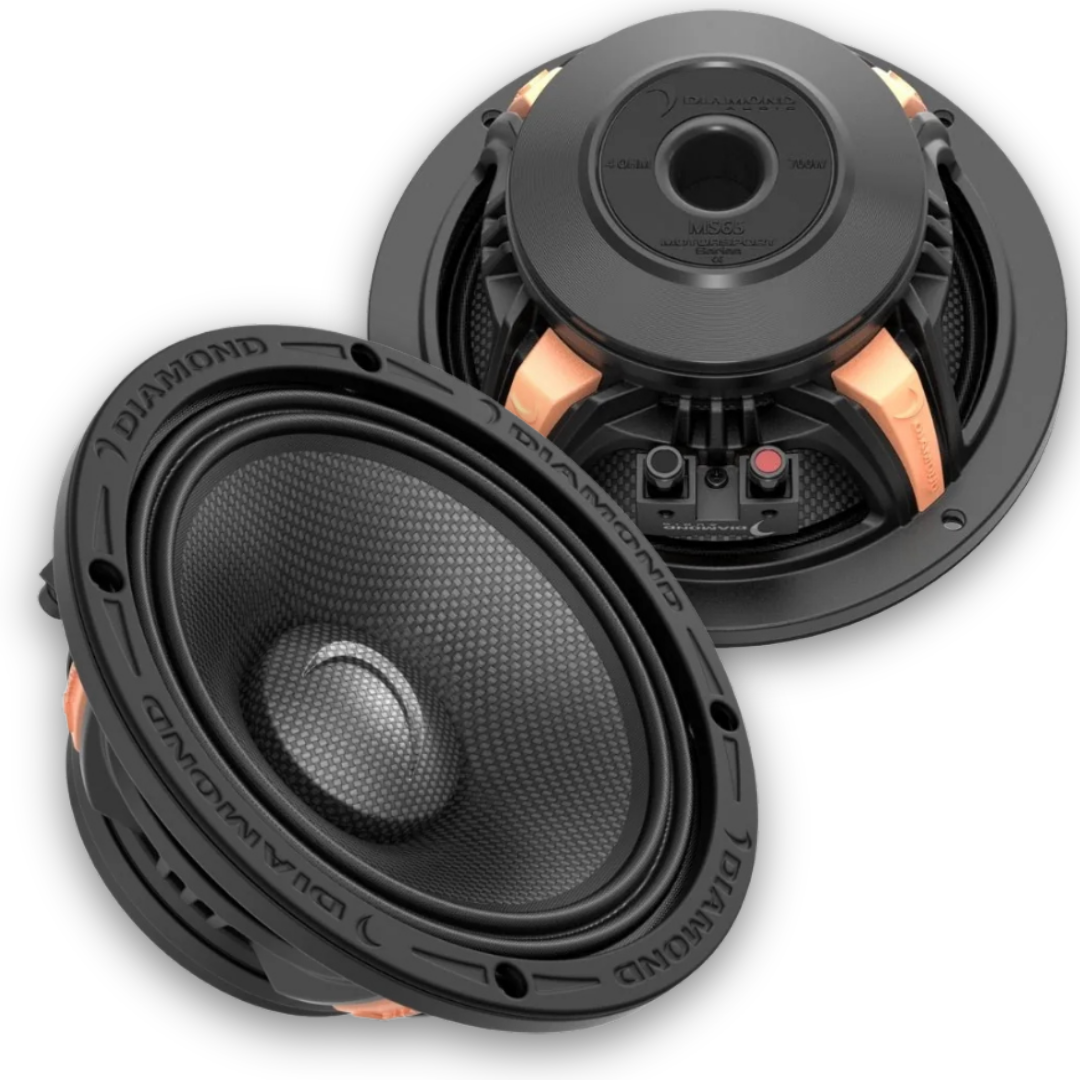 Diamond Audio MS65NEO 6.5" Neodymium Mid-Range Loudspeakers - 300 Watts Rms 4-ohm