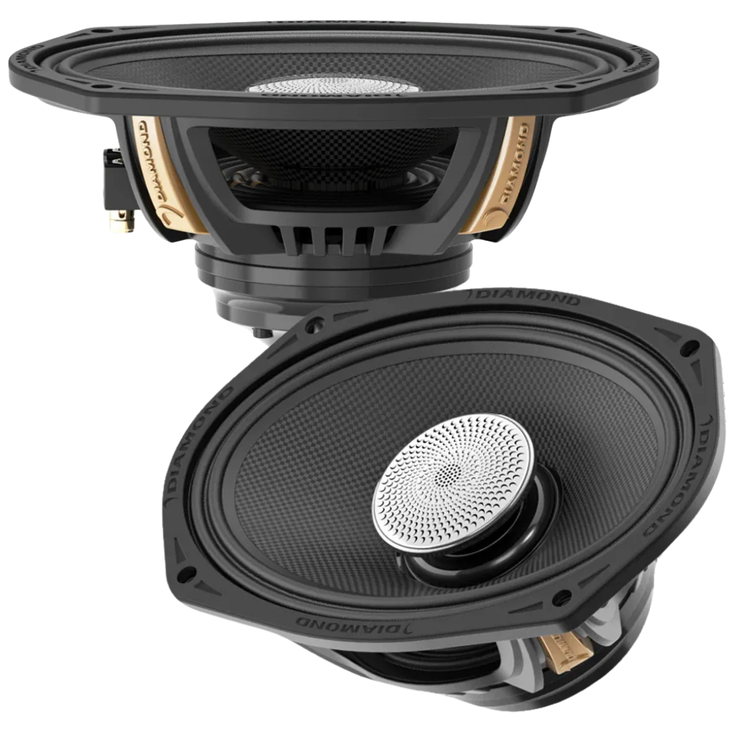 Diamond Audio MS692NEO4 6x9" Neodymium Hybrid Coaxial Speakers - 200 Watts Rms 4-ohm