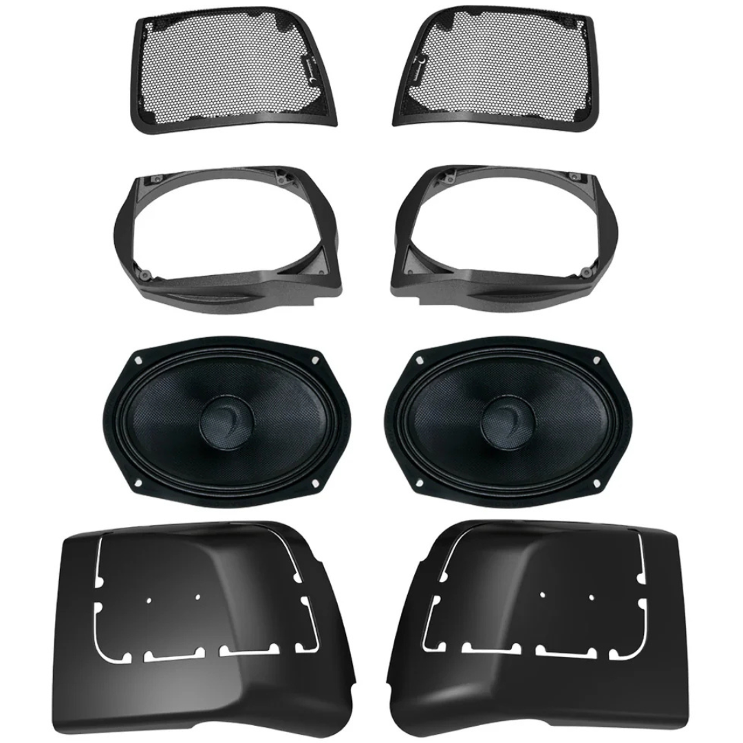Diamond Audio Cut-In Lid Kit with MS69NEO 6x9" Mid-Range Speakers - Fits 2014-2023 Harley Davidson