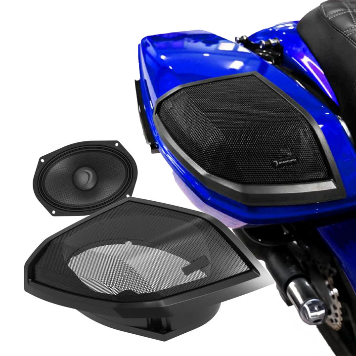 Diamond Audio Cut-In Lid Kit with MS69NEO 6x9" Mid-Range Speakers - Fits 2024-Up Harley Davidson