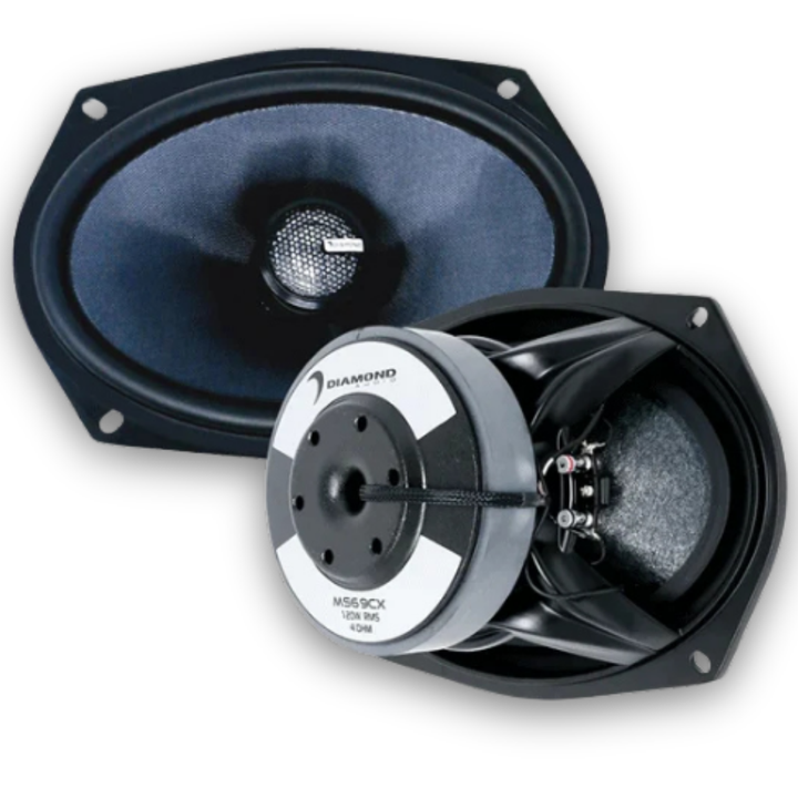 Diamond Audio MS69CX 6x9" Marine Coaxial Speakers - 125 Watts Rms 4-ohm