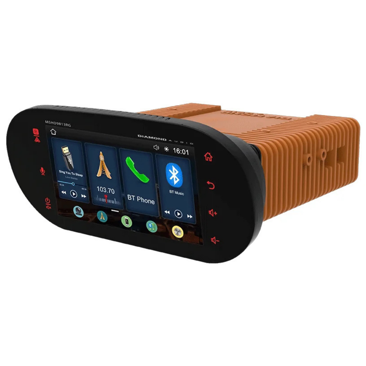 Diamond Audio MSHD9813RG Plug N-Play Digital Media Player with 7" Touch Screen - Fits 1998-2013 Harley Davidson Road Glide