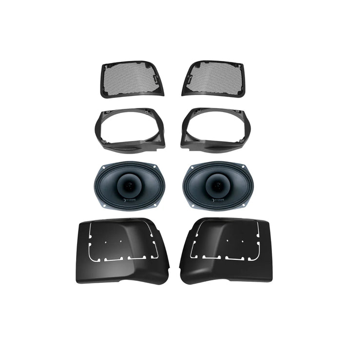 Diamond Audio Cut-In Lid Kit with MP694 6x9" Hybrid Speakers - Fits 2014-2023 Harley Davidson