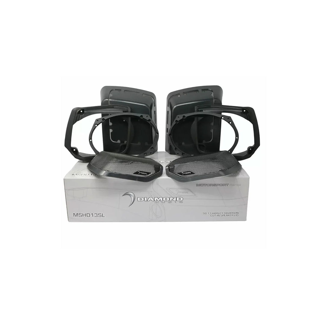 Diamond Audio Cut-In Lid Kit with MP694 6x9" Hybrid Speakers - Fits 1998-2013 Harley Davidson