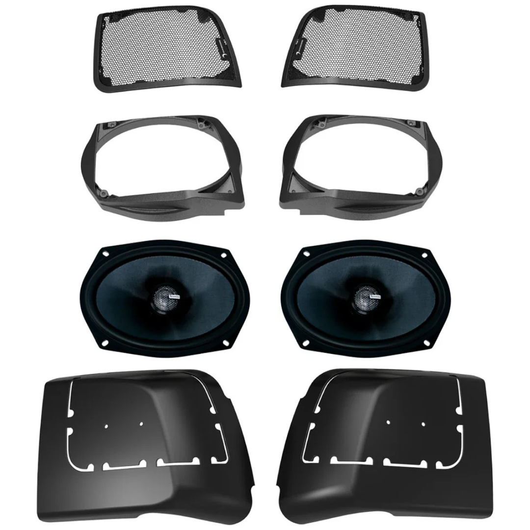 Diamond Audio Cut-In Lid Kit with MS69CX 6x9" Coaxial Speakers - Fits 2014-2023 Harley Davidson