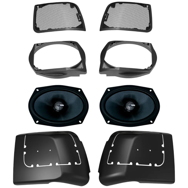 Diamond Audio Cut-In Lid Kit with MS69CX 6x9" Coaxial Speakers - Fits 2014-2023 Harley Davidson