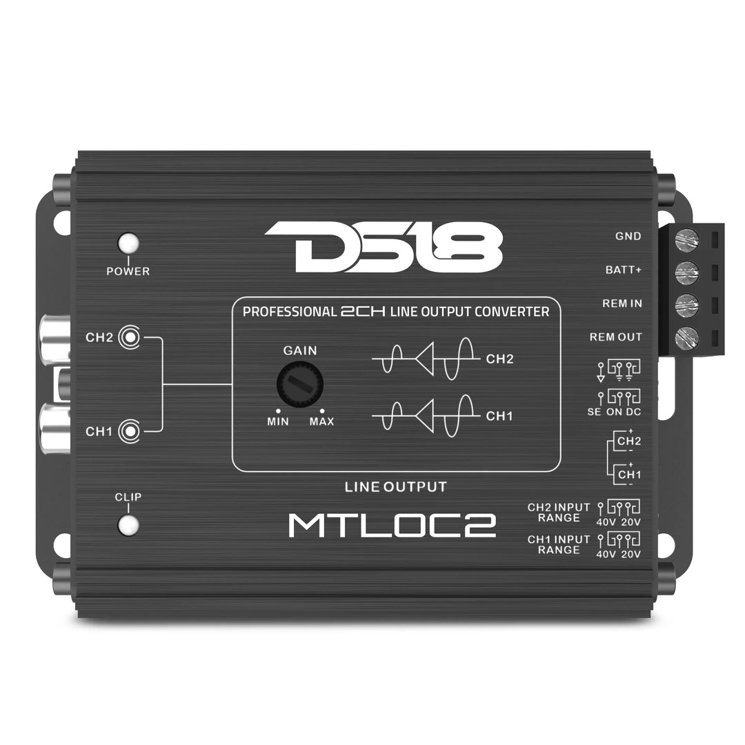 DS18 MTLOC2 2-Channel Line Output Converter with Remote Turn-On