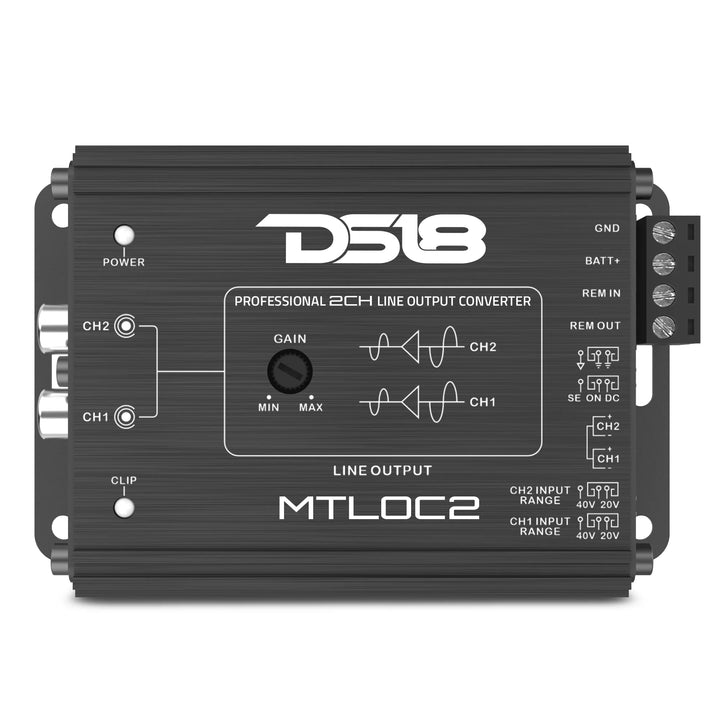 DS18 MTLOC2 2-Channel Line Output Converter with Remote Turn-On