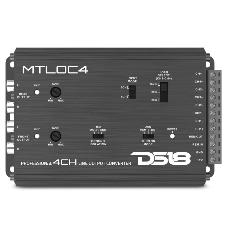 DS18 MTLOC4 4-Channel Line Output Converter with Remote Turn-On