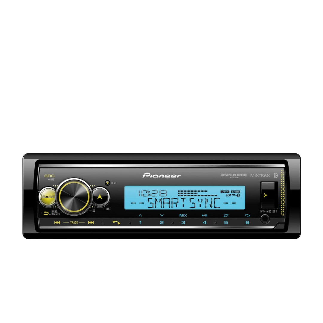 Pioneer MVH-MS512BS Marine Digital Media Receiver with Bluetooth, SmartSync and Alexa