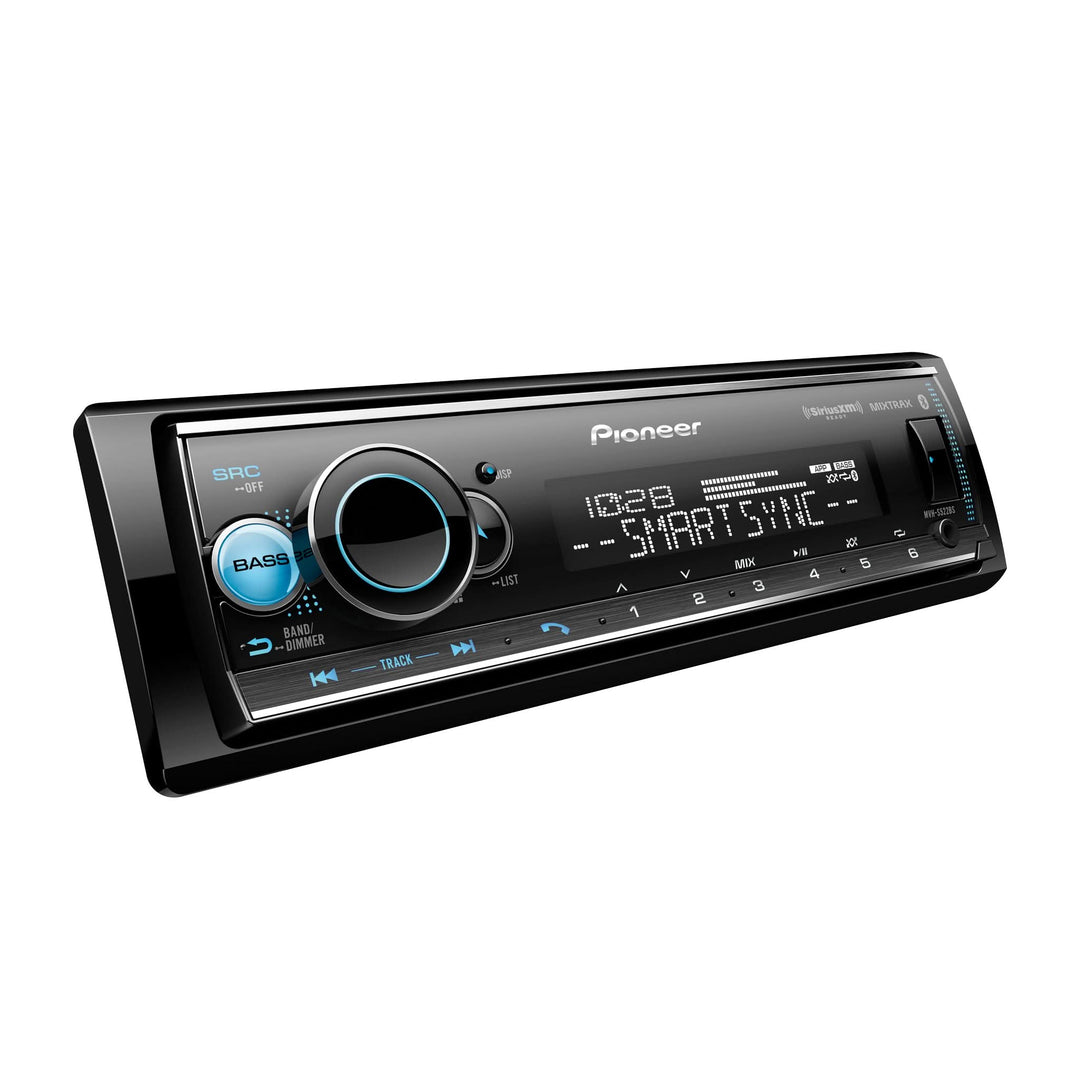 Pioneer MVH-S522BS Single-Din Digital Media Receiver with Bluetooth, SmartSync and SiriusXM-Ready