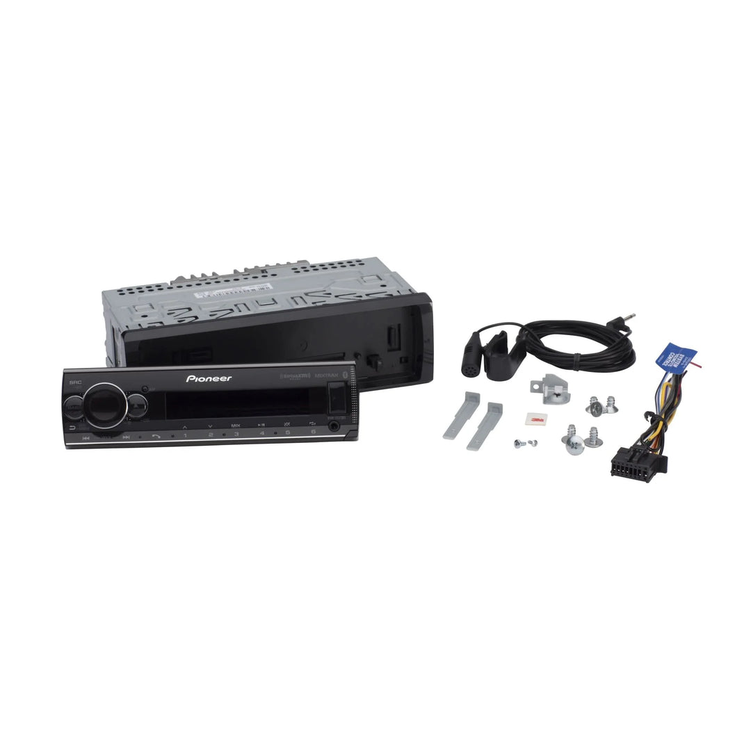 Pioneer MVH-S522BS Single-Din Digital Media Receiver with Bluetooth, SmartSync and SiriusXM-Ready