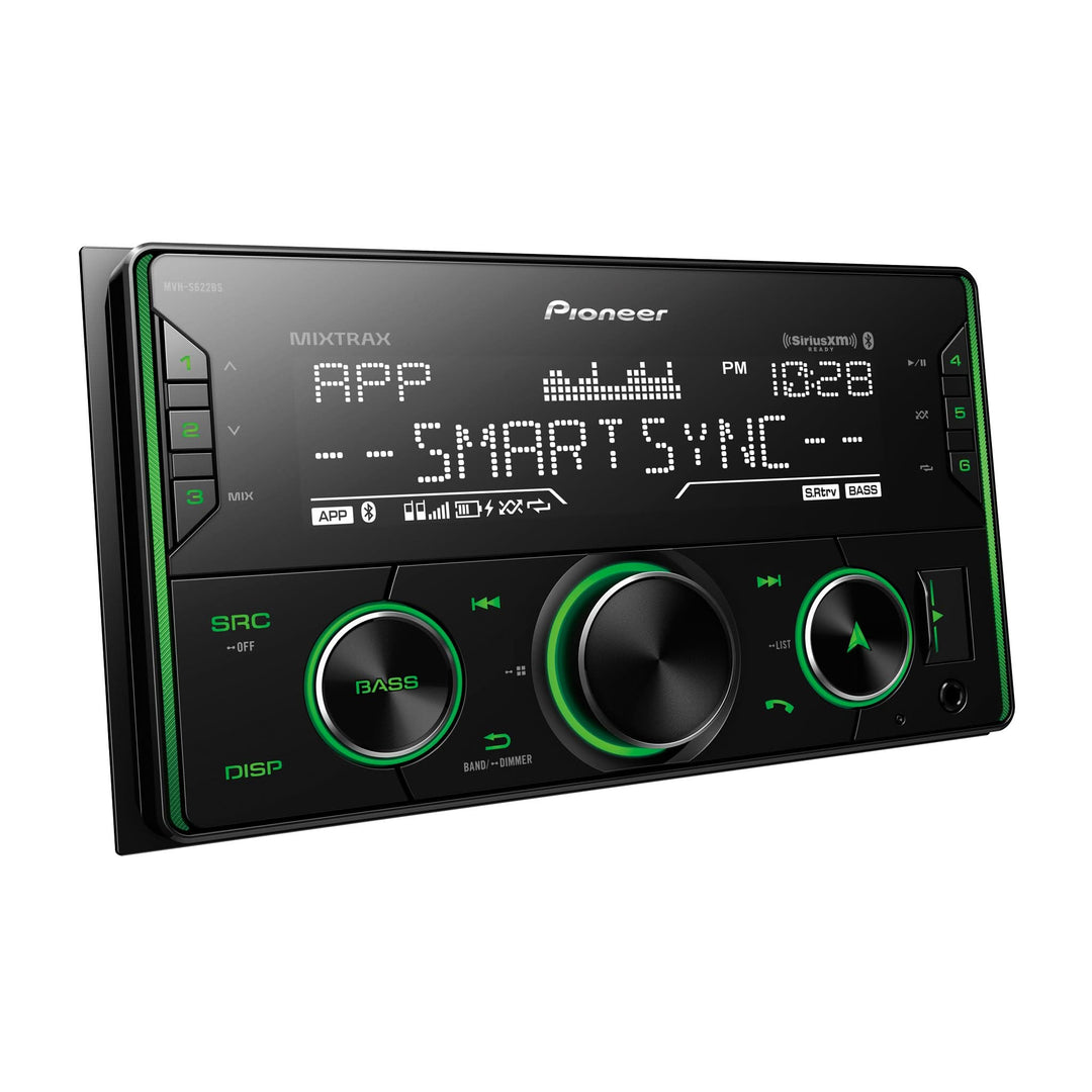 Pioneer MVH-S622BS Double-Din Digital Media Receiver with Bluetooth, Alexa & Smart Sync