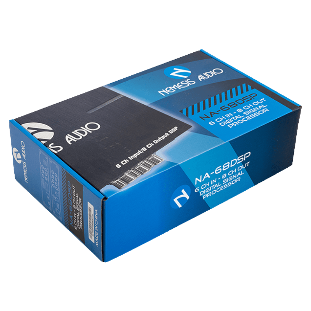 Nemesis Audio NA-68DSP High-Resolution Digital Signal Processor with Bluetooth and App Control - 6-Channel In and 8-Channel Out