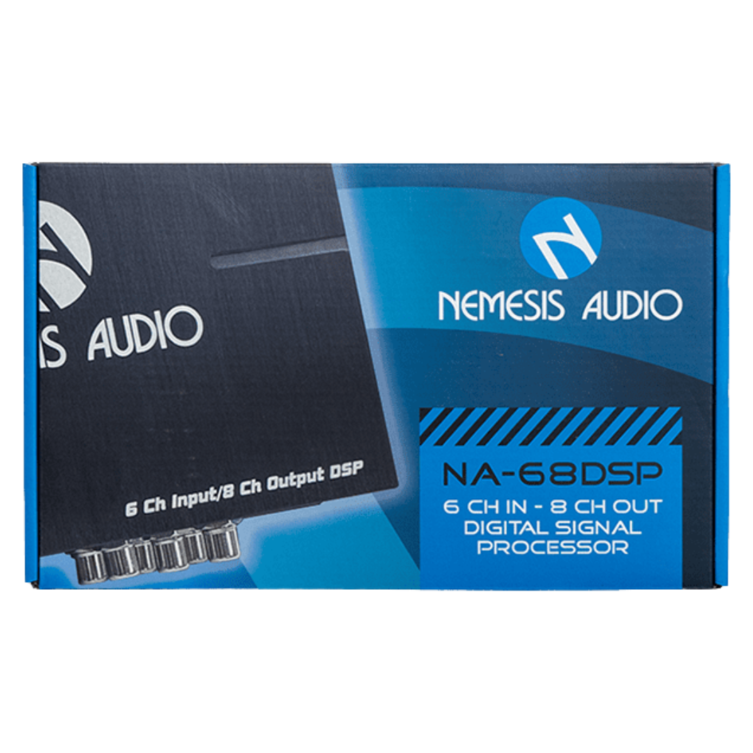 Nemesis Audio NA-68DSP High-Resolution Digital Signal Processor with Bluetooth and App Control - 6-Channel In and 8-Channel Out