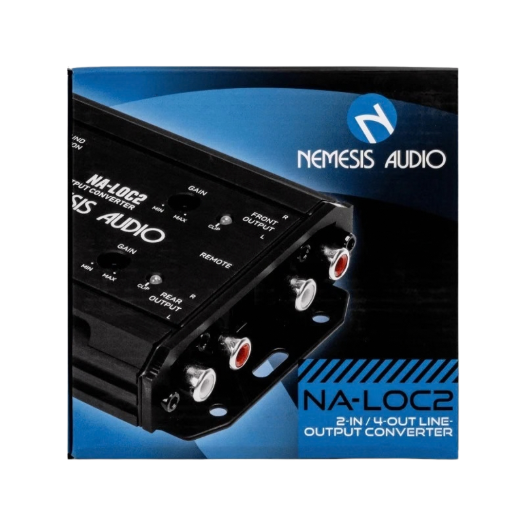 Nemesis Audio NA-LOC2 2-Channel Active Line Output Converter with Auto Turn-on, Load Resistors and Wired Bass Knob
