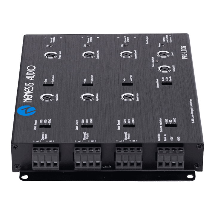 Nemesis Audio NA-LOC6 6-Channel Active Line Output Converter with Auto Turn-on, Load Resistors and Wired Bass Knob