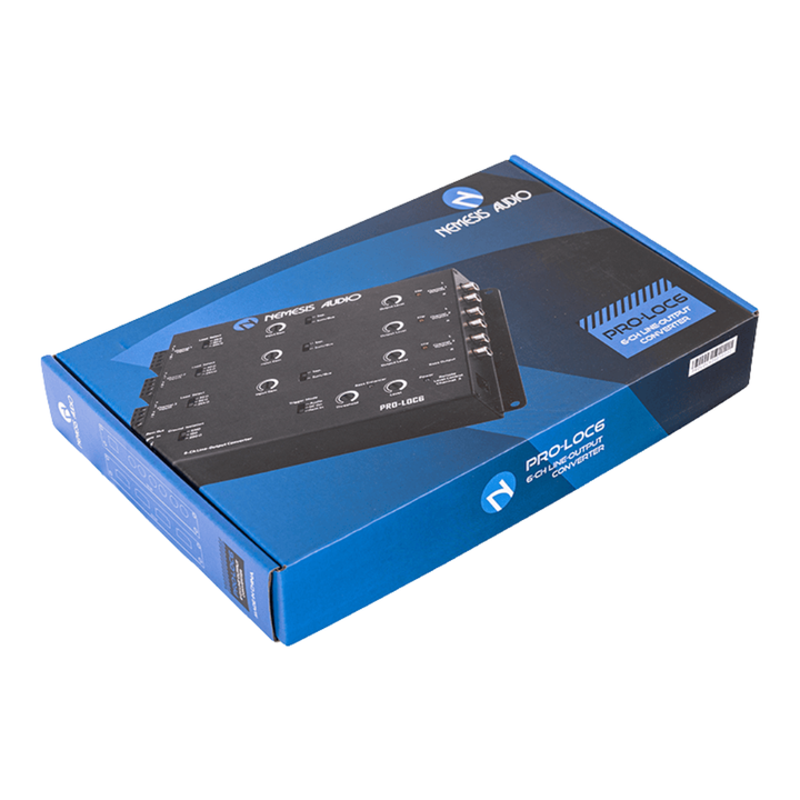 Nemesis Audio NA-LOC6 6-Channel Active Line Output Converter with Auto Turn-on, Load Resistors and Wired Bass Knob