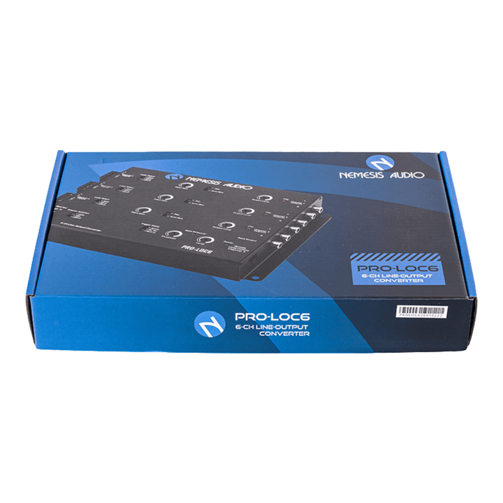 Nemesis Audio NA-LOC6 6-Channel Active Line Output Converter with Auto Turn-on, Load Resistors and Wired Bass Knob