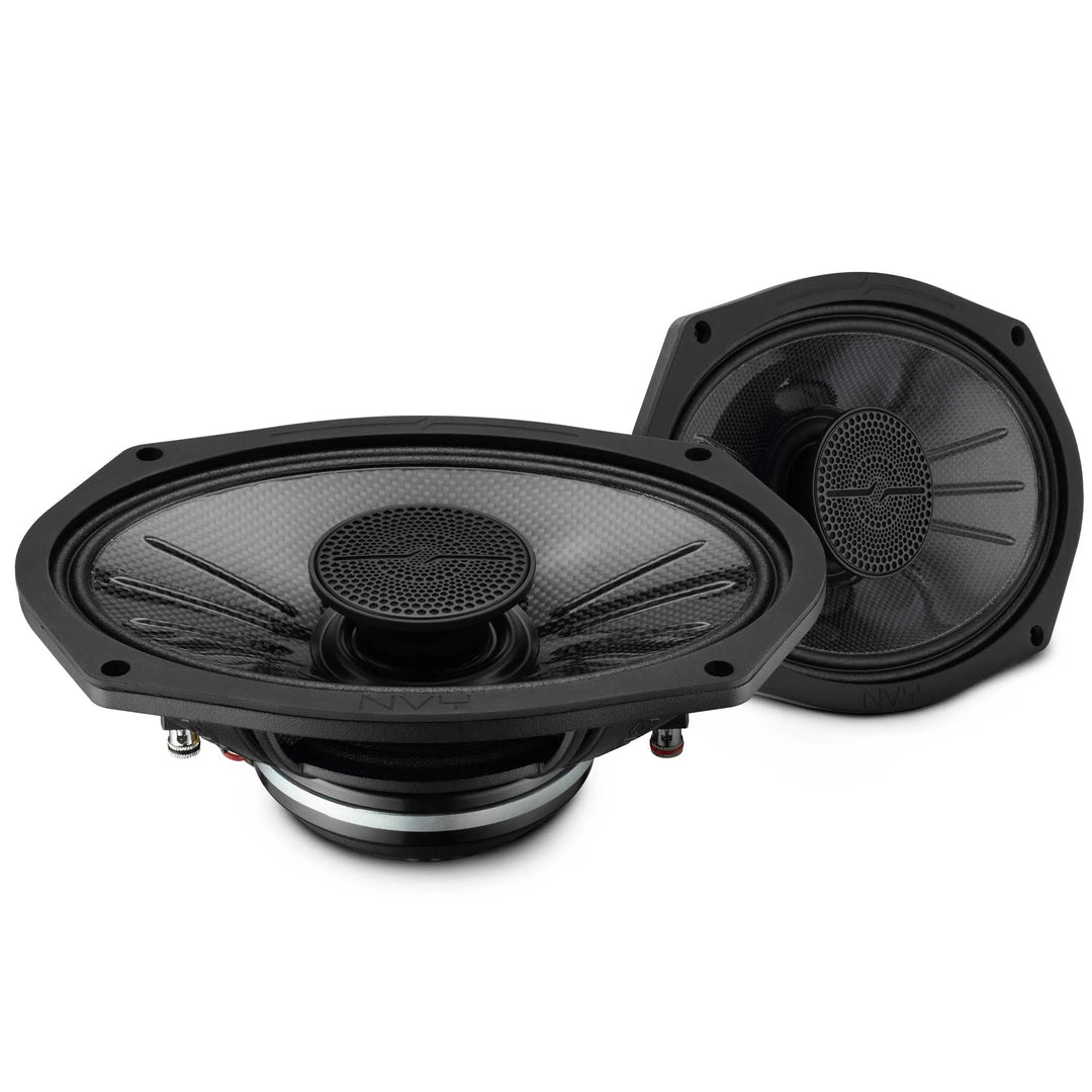 DS18 NVY-69HDCFSL 6x9” Slim Hybrid Coaxial Loudspeakers - 250 Watts Rms