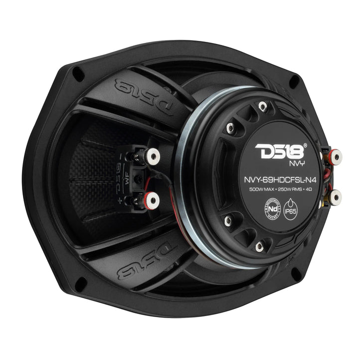 DS18 NVY-69HDCFSL 6x9” Slim Hybrid Coaxial Loudspeakers - 250 Watts Rms