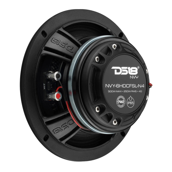 DS18 NVY-6HDCFSL 6.5” Slim Hybrid Coaxial Loudspeakers - 250 Watts Rms