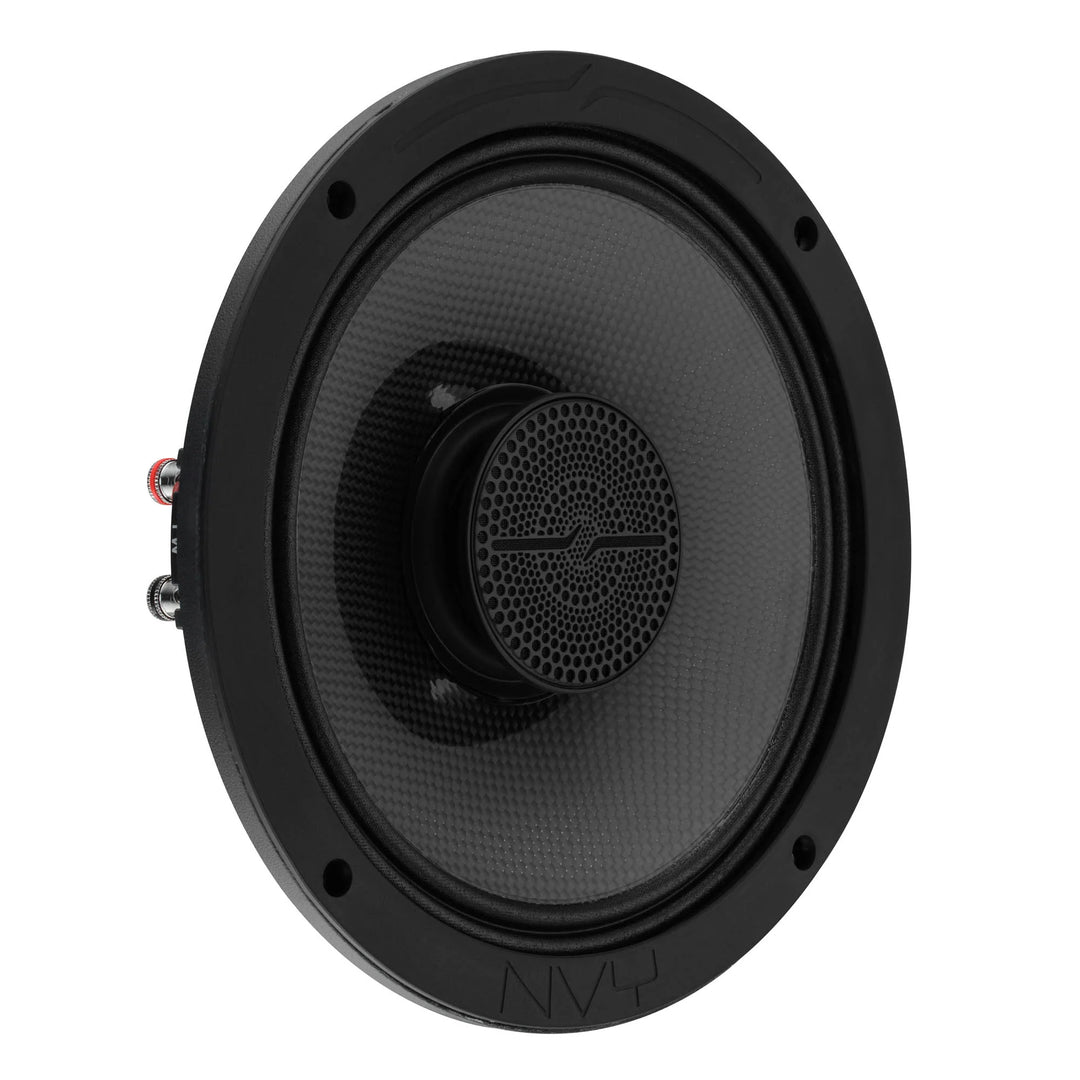 DS18 NVY-8HDCFSL 8” Slim Hybrid Coaxial Loudspeakers - 250 Watts Rms