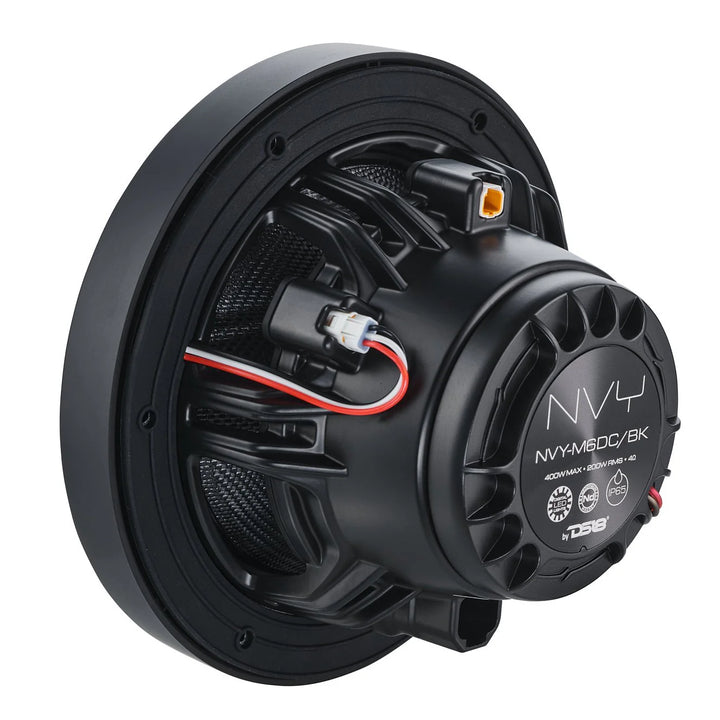 DS18 NVY-M6DC 6.5” Neodymium Hybrid Marine Speakers with LEDs - 200 Watts Rms 4-ohm