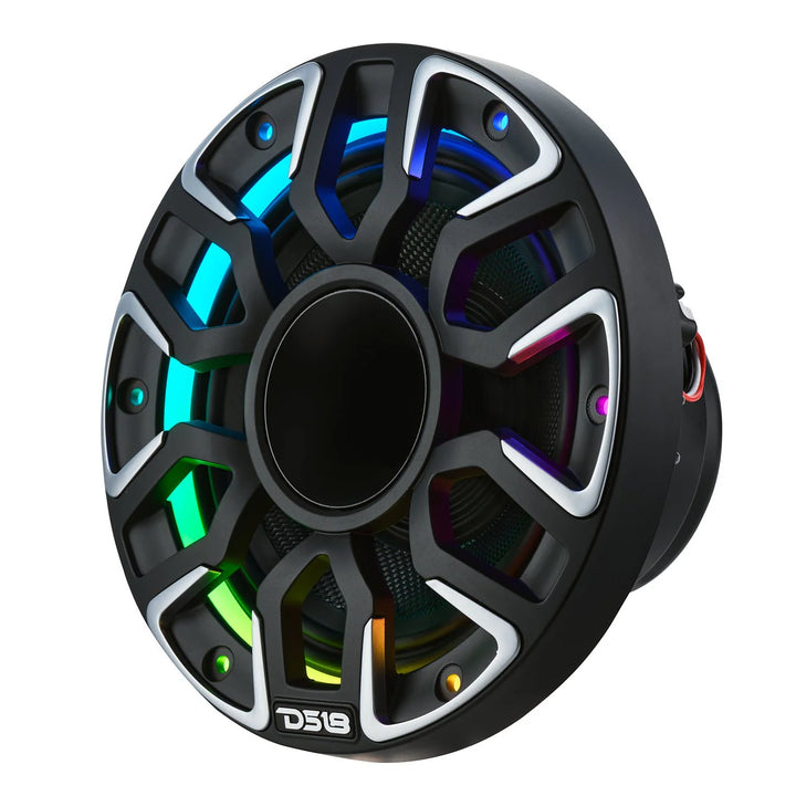 DS18 NVY-M6DC 6.5” Neodymium Hybrid Marine Speakers with LEDs - 200 Watts Rms 4-ohm