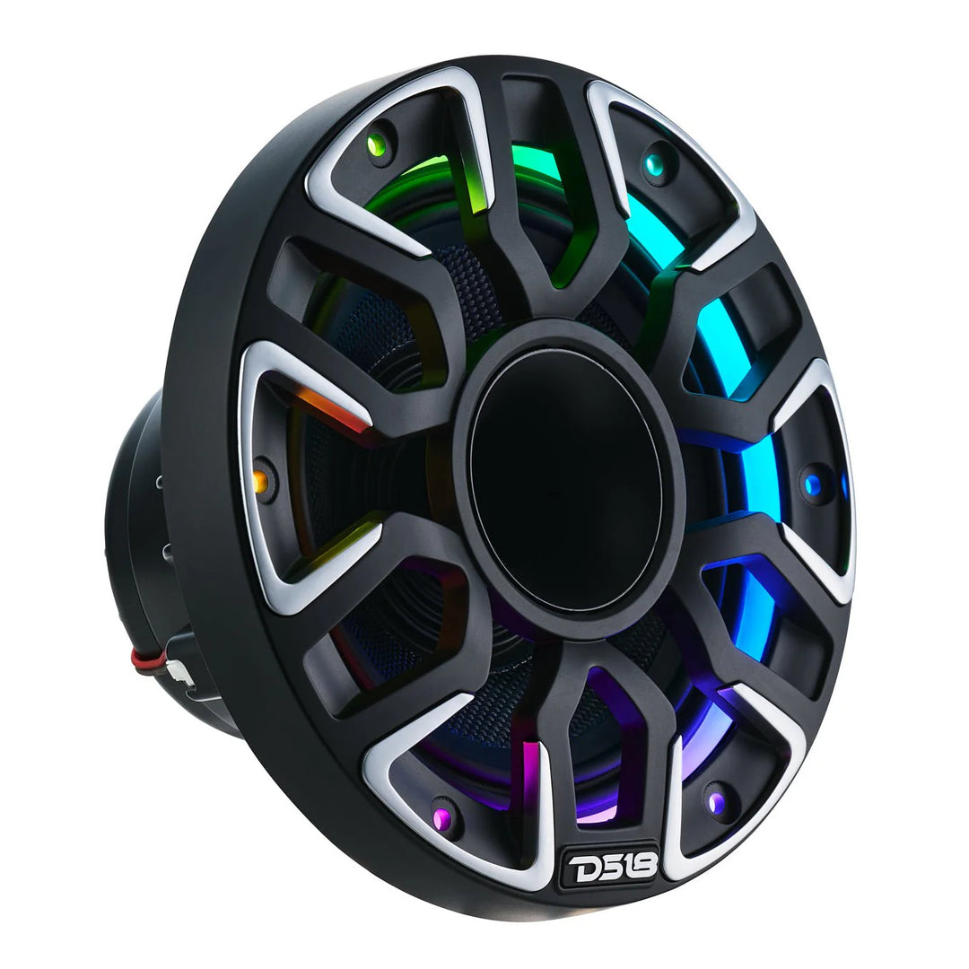 DS18 NVY-M6DC 6.5” Neodymium Hybrid Marine Speakers with LEDs - 200 Watts Rms 4-ohm