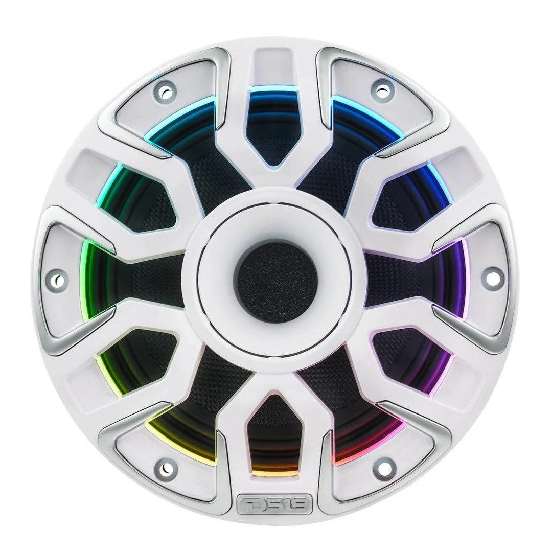 DS18 NVY-M6DC 6.5” Neodymium Hybrid Marine Speakers with LEDs - 200 Watts Rms 4-ohm