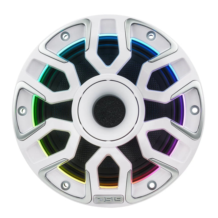 DS18 NVY-M6DC 6.5” Neodymium Hybrid Marine Speakers with LEDs - 200 Watts Rms 4-ohm